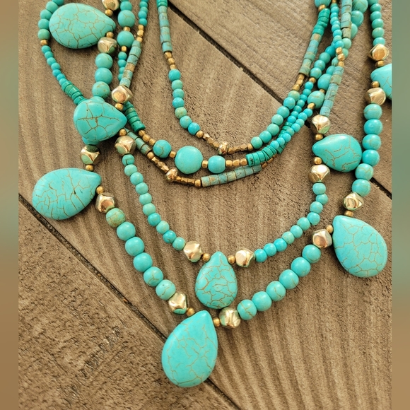 Turquoise jewelry set - Picture 3 of 7
